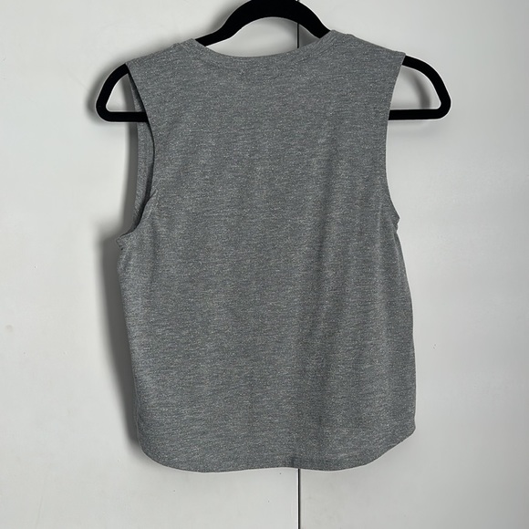 Gray with Sparkles Cropped Peloton Tank M - Picture 5 of 5